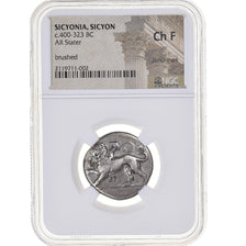 Sicião, Stater, ca. 400-323 BC, Sikyon, Prata, NGC, Ch F, HGC:5-201