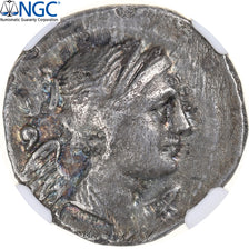 Bruttium, Drachm, 216-214 BC, Silver, NGC, VF, HN Italy:1960