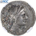Bruttium, Drachm, 216-214 BC, Silver, NGC, VF, HN Italy:1960