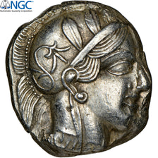 Attique, Tétradrachme, ca. 440-404 av. J.-C., Athènes, Argent, NGC, Ch AU