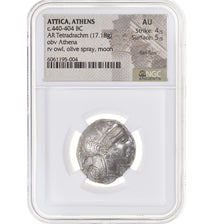 Attica, Tetradrachm, ca. 454-404 BC, Athens, Silver, NGC, AU 4/5-5/5