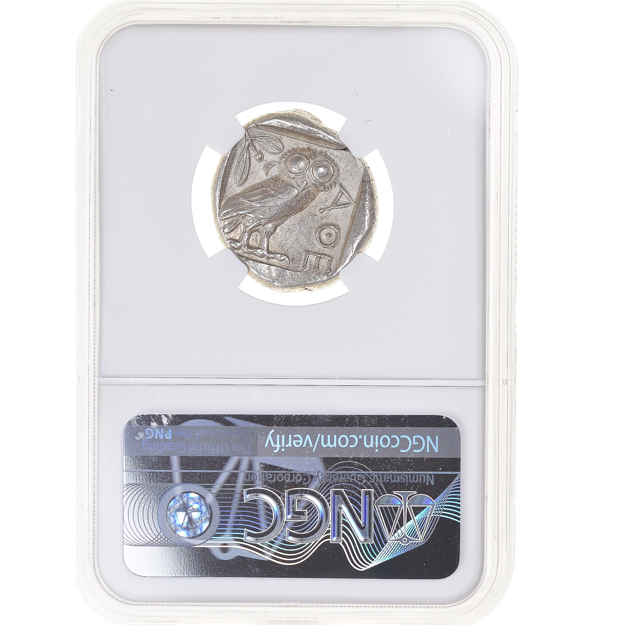 Attica, Tetradrachm, ca. 454-404 BC, Athens, Silver, NGC, AU 4/5-5/5