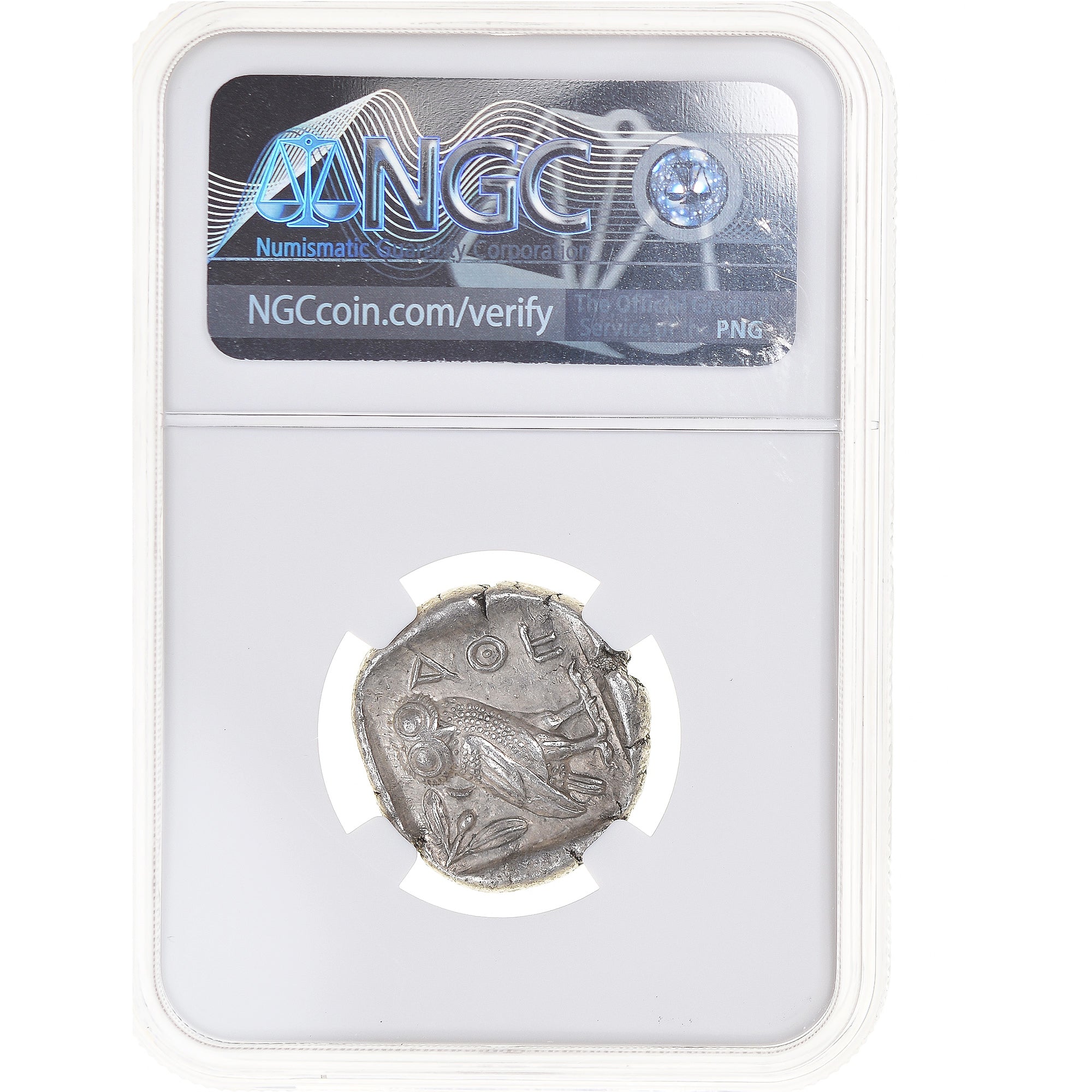 Attica, Tetradrachm, ca. 454-404 BC, Athens, Argento, NGC, AU 2/5-5/5