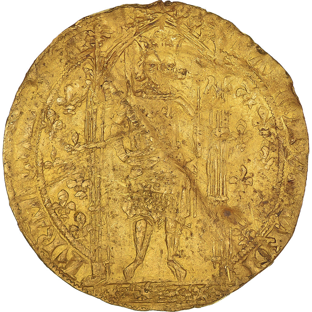 Munten, Frankrijk, Karel V, Franc à pied, FR, Goud, Duplessy:360