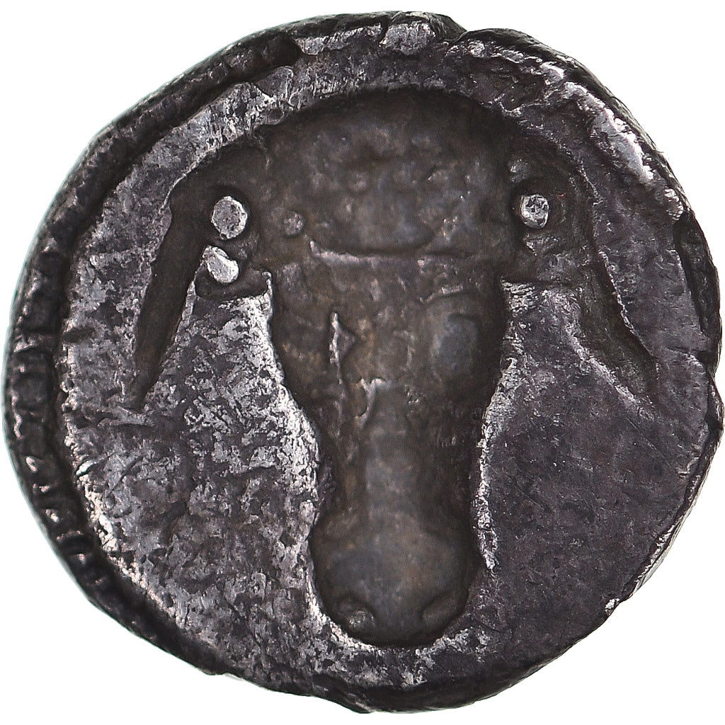 Lucania, Triobol, ca. 470-440 BC, Metapontion, Pedigree, Silver, EF(40-45)