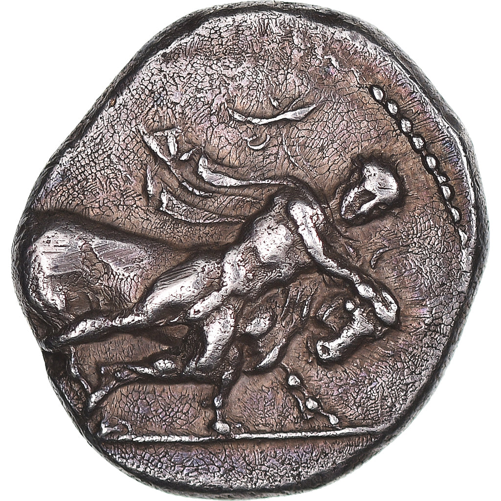 Thessaly, Drachm, ca. 420-400 BC, Larissa, Pedigree, Plata, MBC+, HGC:4-425