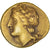 Sicile, 1/4 stater / 25 litrai, 310-306/5 BC, Syracuse, Pedigree, Electrum