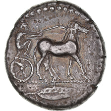 Sicile, Tétradrachme, ca. 465-460 BC, Messana, Argent, TB+, HGC:2-779