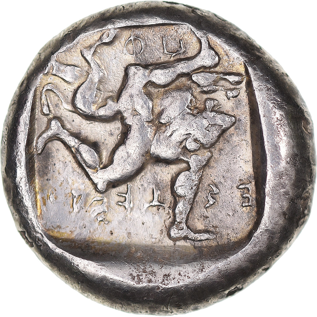 Moneta, Pamfilia, Stater, 465-430 BC, Aspendos, Pedigree, AU(50-53), Srebro