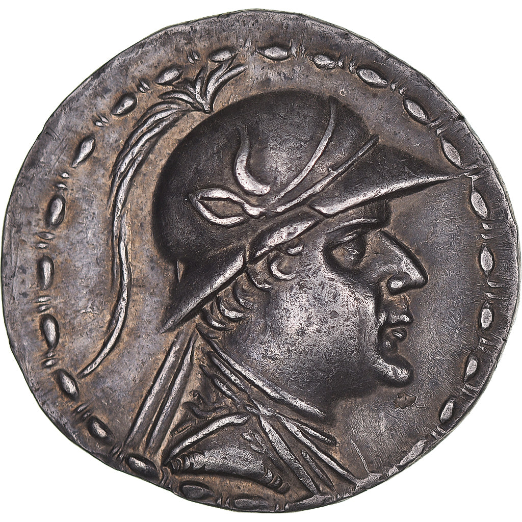Baktrian Kingdom, Eukratides I, Tetradrachm, 170-145 BC, Silver, AU(55-58)