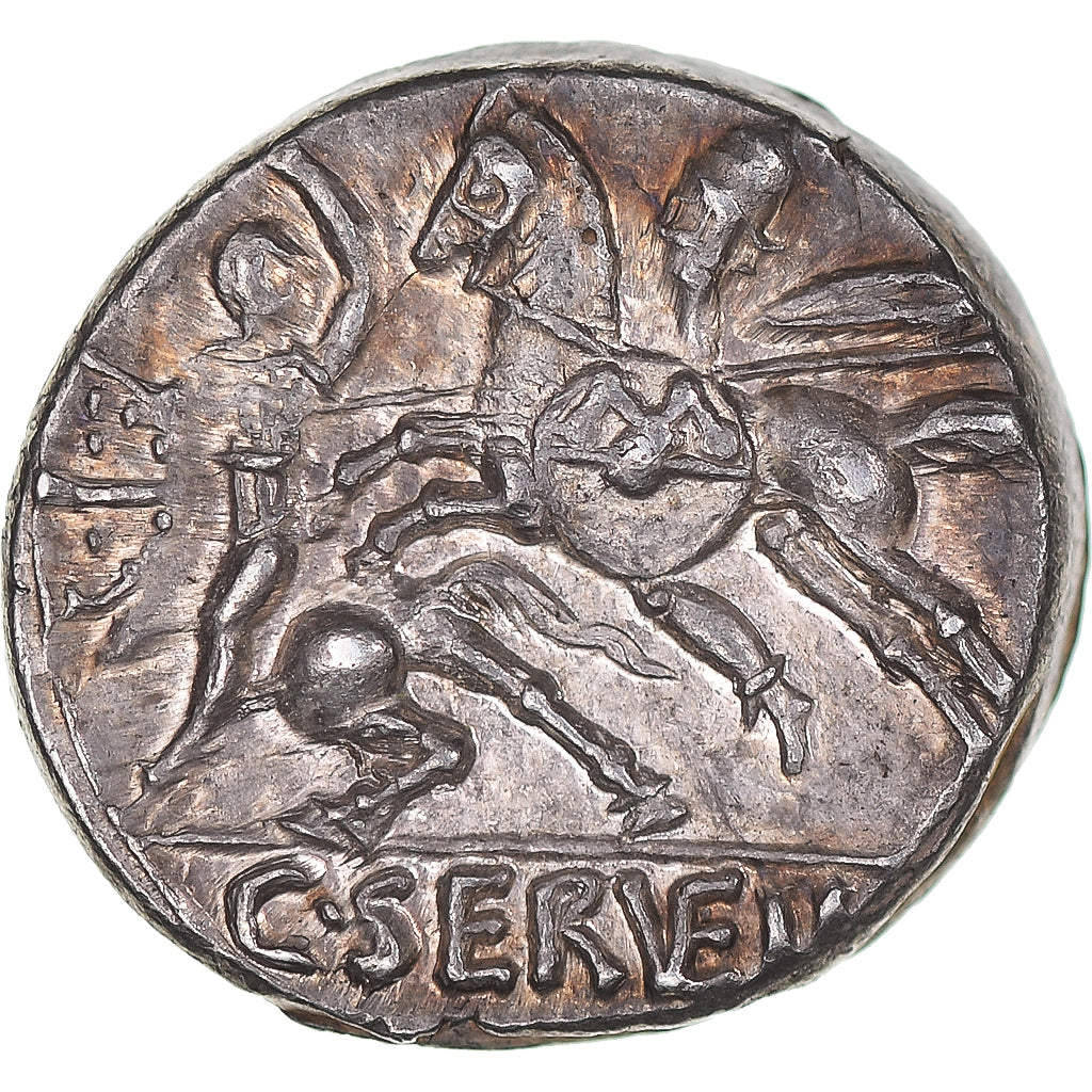 Servilia, Denarius, 82-80 BC, Rome, Pedigree, Silver, MS(63), Crawford:370/1b