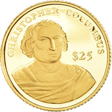 Coin, Liberia, Christophe Colomb, 25 Dollars, 2000, American Mint, Proof