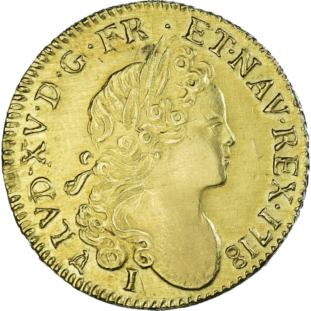 Francia, Louis XV, louis à la croix de chevalier, 1718, Limoges, Oro, EBC