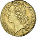 Coin, France, Louis XV, louis d'or au bandeau, 1746, Lille, AU(50-53), Gold
