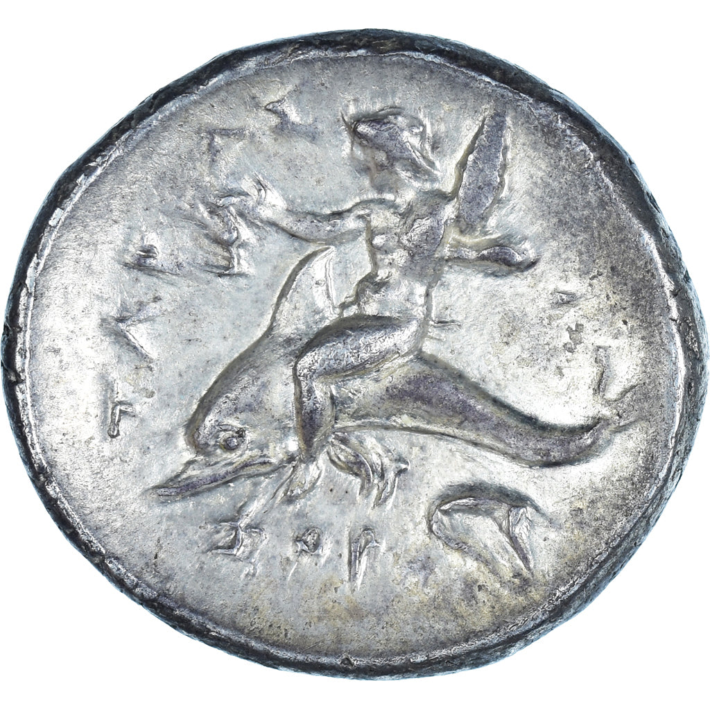 Calábria, Nomos, 302-280 BC, Tarentum, Prata, AU(50-53), HGC:1-819