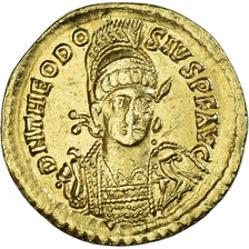 Theodosius II, Solidus, 430-440, Constantinople, Gold, AU(50-53), RIC:257