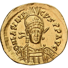 Basiliscus, Solidus, 475, Constantinople, Gold, AU(55-58), RIC:1003