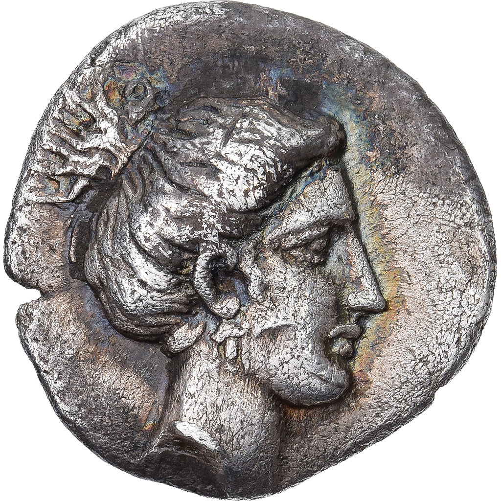 Arkadia, Obol, ca. 390-370 BC, Alea, Pedigree, Silver, EF(40-45), HGC:5-808