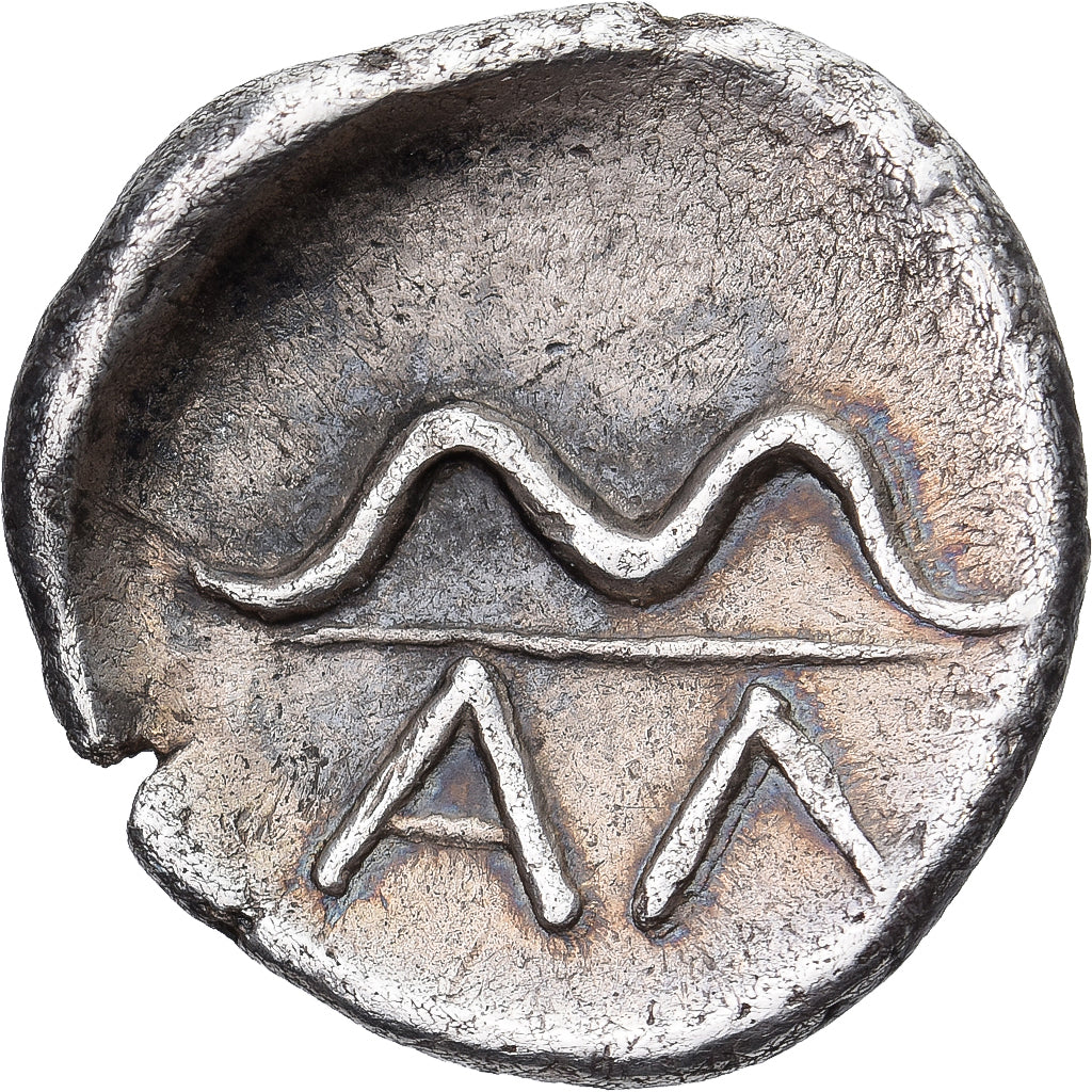 Arkadia, Obol, ca. 390-370 BC, Alea, Pedigree, Silver, EF(40-45), HGC:5-808