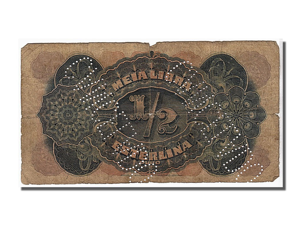 Banconote, Mozambico, 1/2 Libra, 1919, KM:R5, B