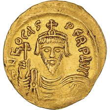 Phocas, Solidus, 602-610, Constantinople, Gold, EF(40-45), Sear:620
