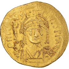 Justin II, Solidus, 565-578, Constantinople, Gold, AU(50-53), Sear:345