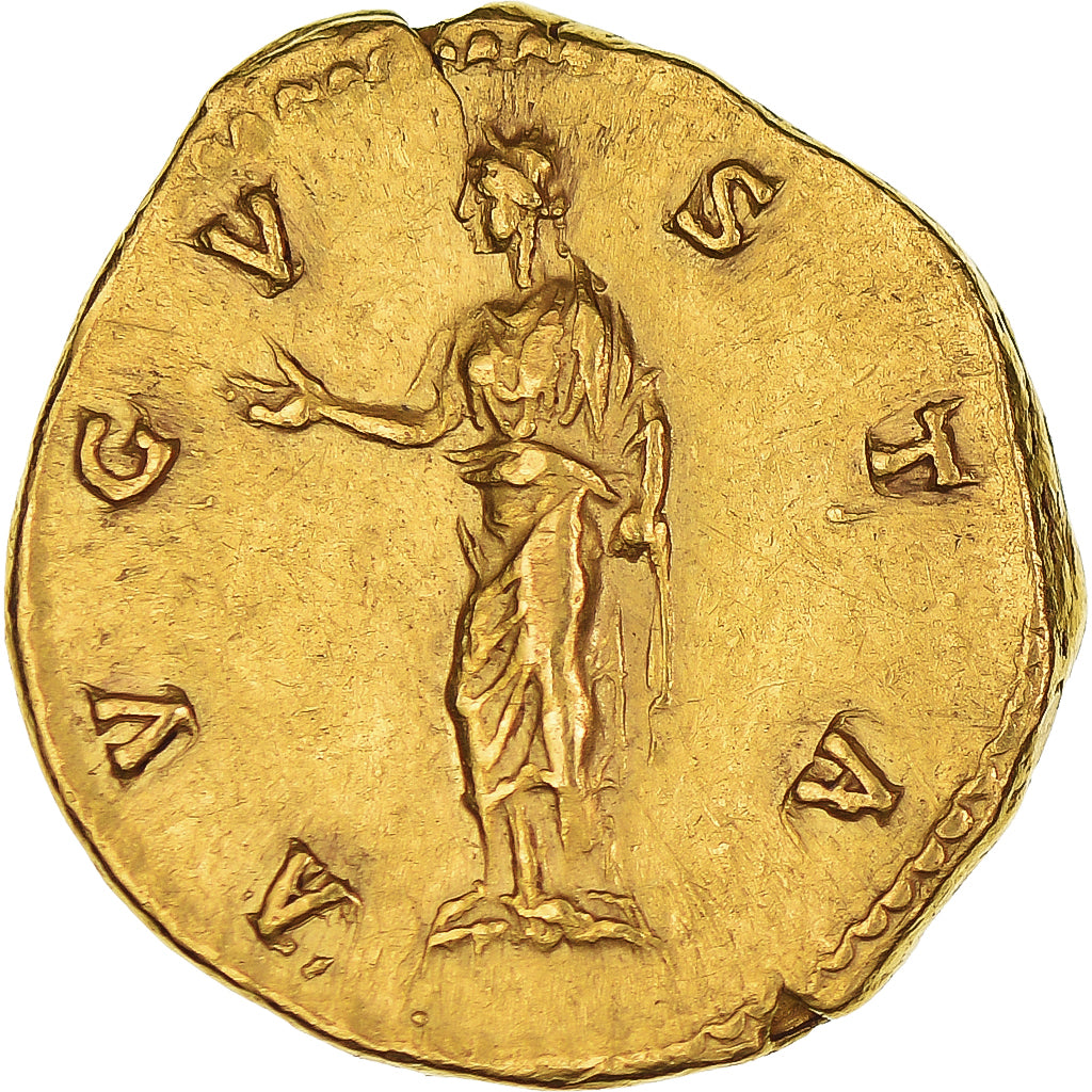 Diva Faustina I, Aureus, 141, Rome, Gold, AU(55-58), RIC:367