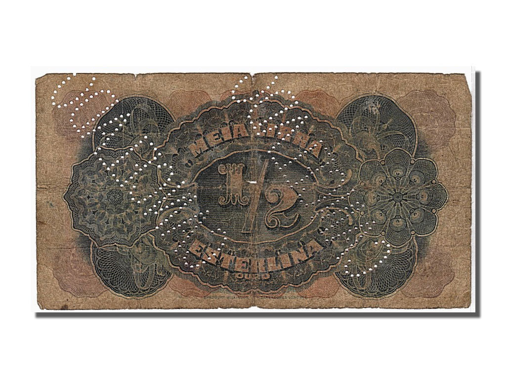 Banknote, Mozambique, 1/2 Libra, 1919, KM:R5, VG(8-10)