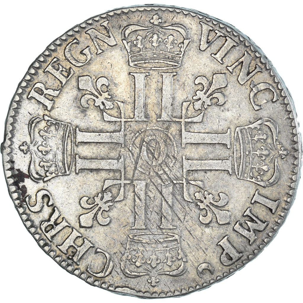 Francia, Louis XIV, Ecu aux 8 L, 1692, Riom, Flan neuf, Argento, BB, Gadoury:216