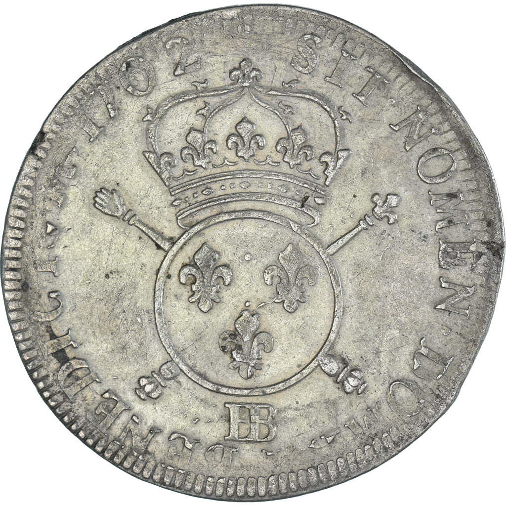 Francia, Louis XIV, 36 sols 6 deniers d’Alsace aux insignes, 1702, Strasbourg