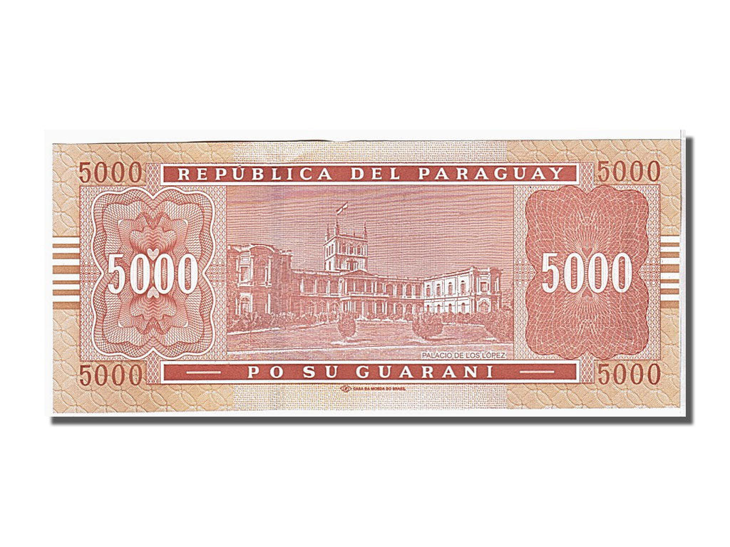 Banknote, Paraguay, 5000 Guaranies, 2010, KM:223c, UNC(63)