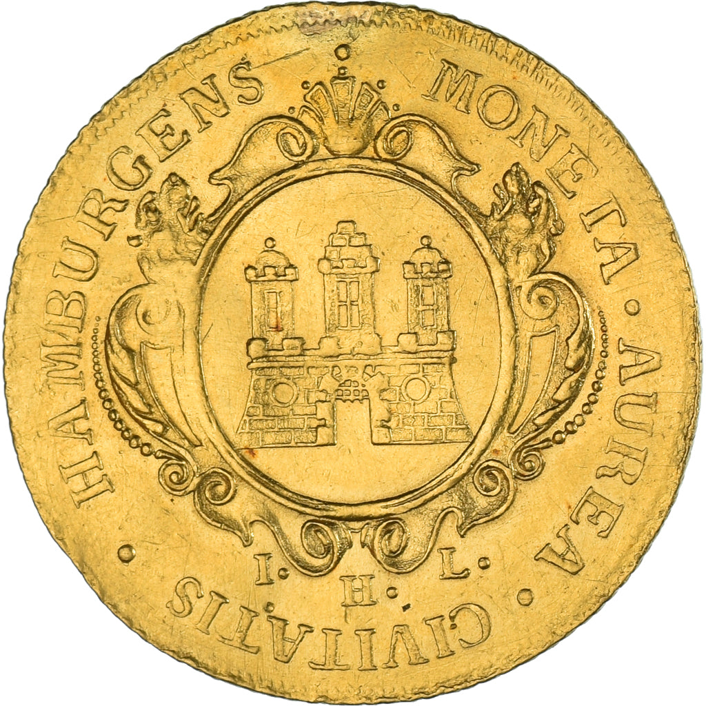 Monnaie, Etats allemands, Karl VI, 2 Ducat, 1732, Hambourg, TTB+, Or, KM:345