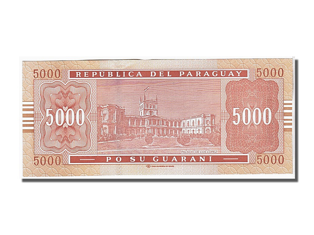 Billete, 5000 Guaranies, 2010, Paraguay, SC