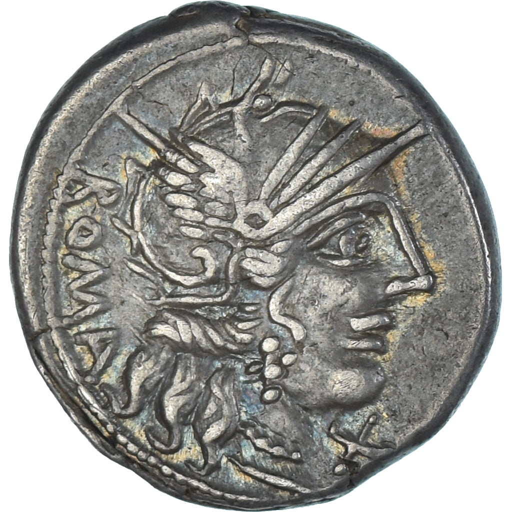 Fannia, Denarius, 123 BC, Rome, Prata, AU(50-53), Crawford:275/1