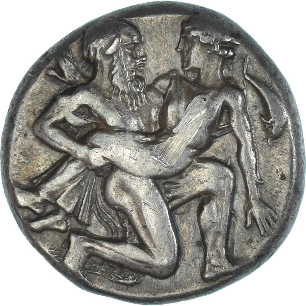 Islands off Thrace, Stater, ca. 435-411 BC, Thasos, Zilver, NGC, Ch XF 5/5-2/5