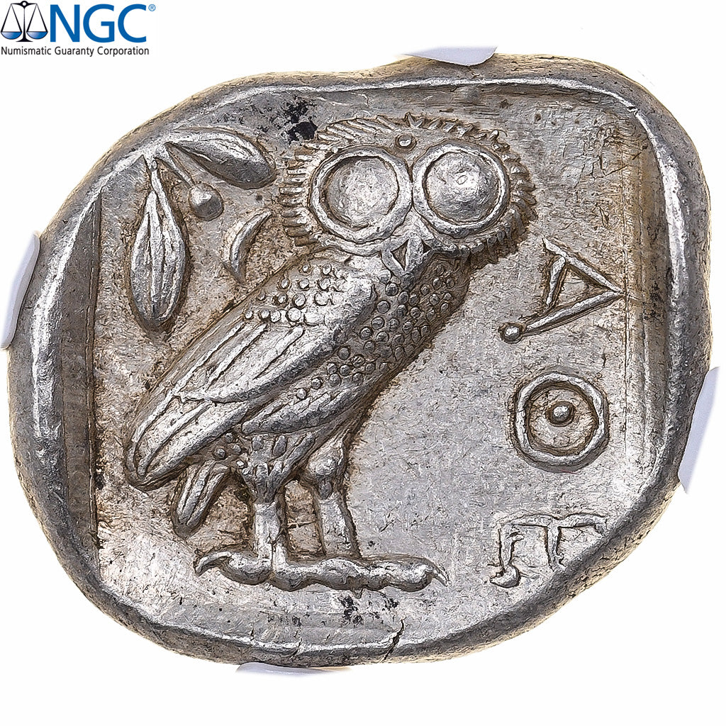 Attica, Tetradrachm, ca. 454-404 BC, Athens, Silver, NGC, AU, SNG-Cop:31