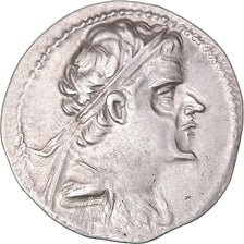Coin, Baktrian Kingdom, Eukratides I, Drachm, 170-145 BC, AU(55-58), Silver