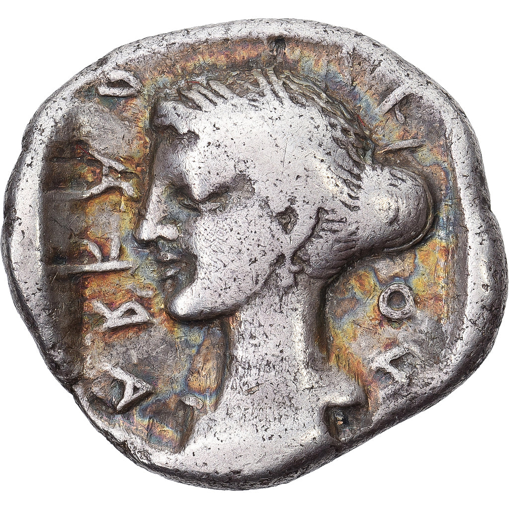 Arkadia, Hemidrachm, ca. 465-460 BC, Tegea, Silver, VF(20-25)