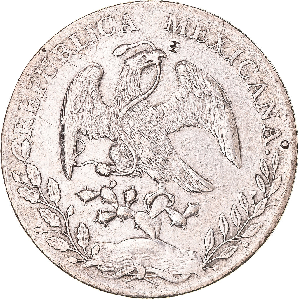 Moneda, México, 8 Reales, 1888, Zacatecas, MBC+, Plata, KM:377.13