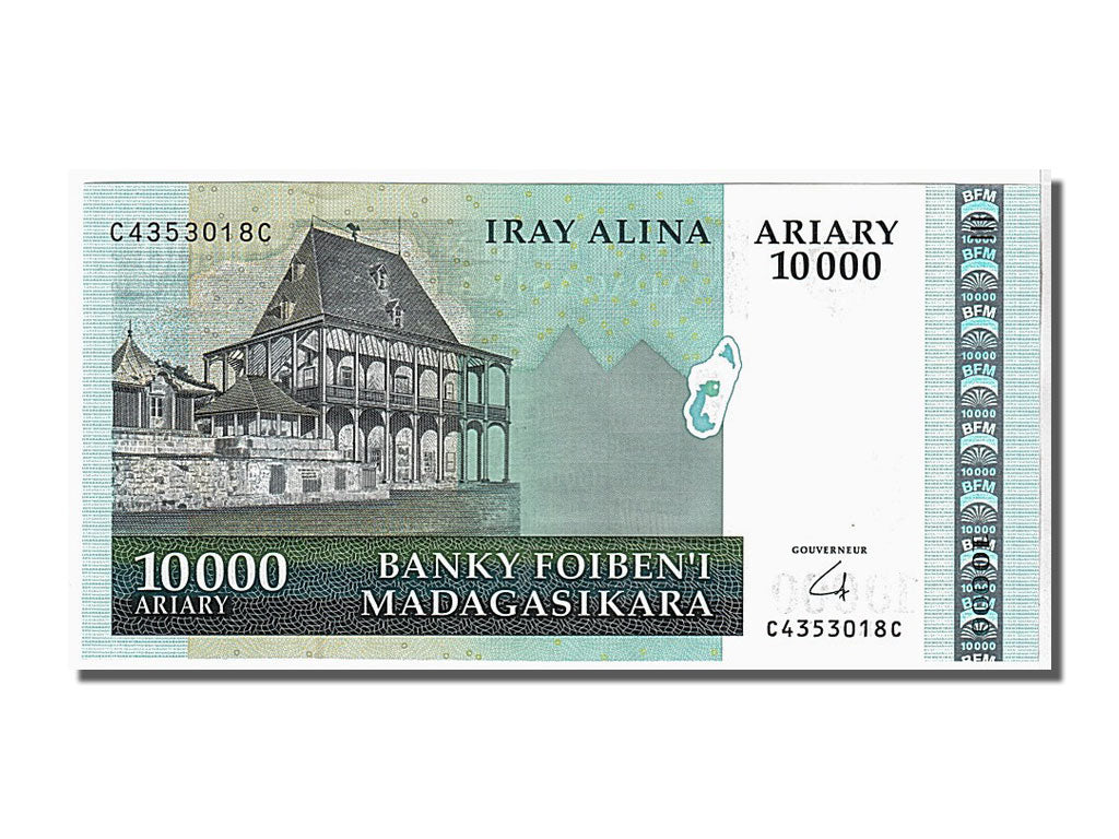 Banknote, Madagascar, 10,000 Ariary, 2006, UNC(65-70)