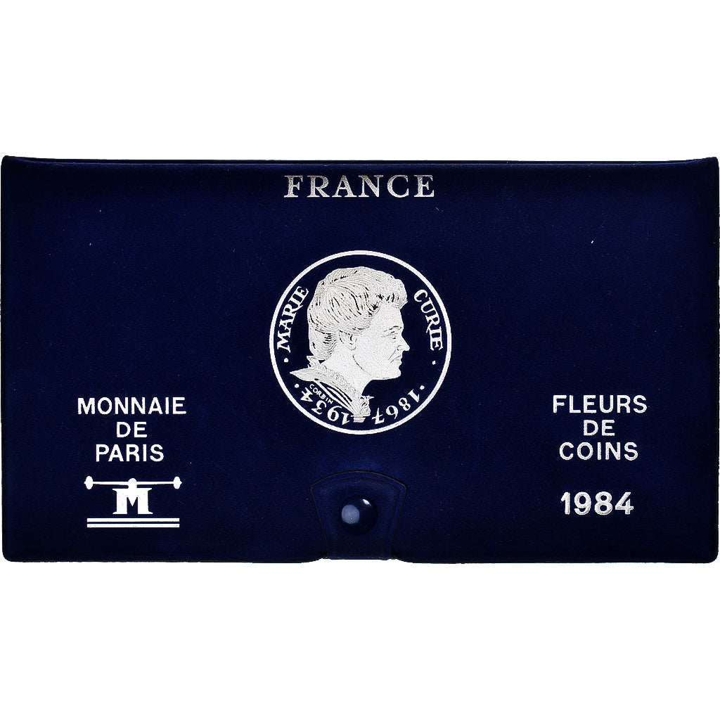 Moneta, Francja, Coffret 1 c. à 100 frs., 1984, Monnaie de Paris, FDC