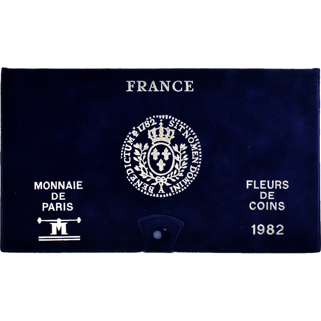 Münze, Frankreich, Coffret 1 c. à 100 frs., 1982, Monnaie de Paris, FDC, STGL