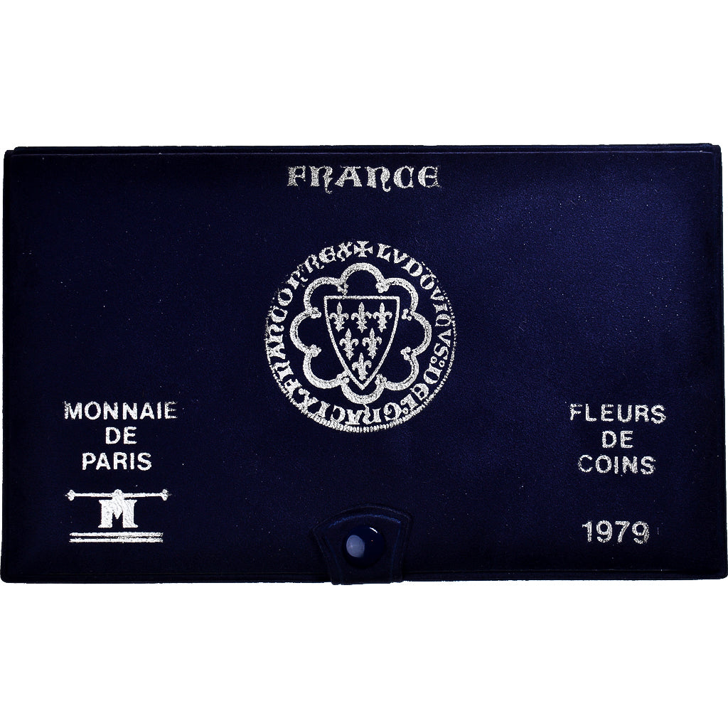 Moeda, França, Coffret 1 c. à 50 frs., 1979, Monnaie de Paris, MS(65-70), N/D