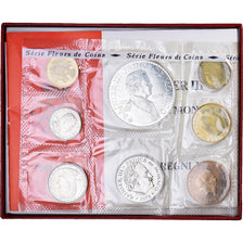 Monaco, Rainier III, Set 10 c. - 50 frs., 25th Anniversary of Accession