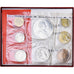 Monaco, Rainier III, Set 10 c. - 50 frs., 25th Anniversary of Accession