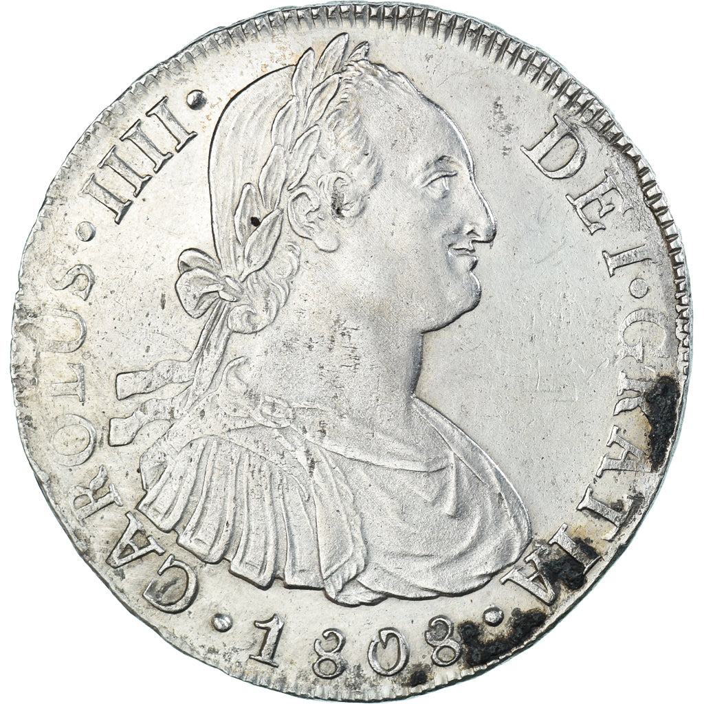 Munten, Spanje, Charles IV, 8 Reales, 1808, Lima, JP, ZF+, Zilver, KM:97