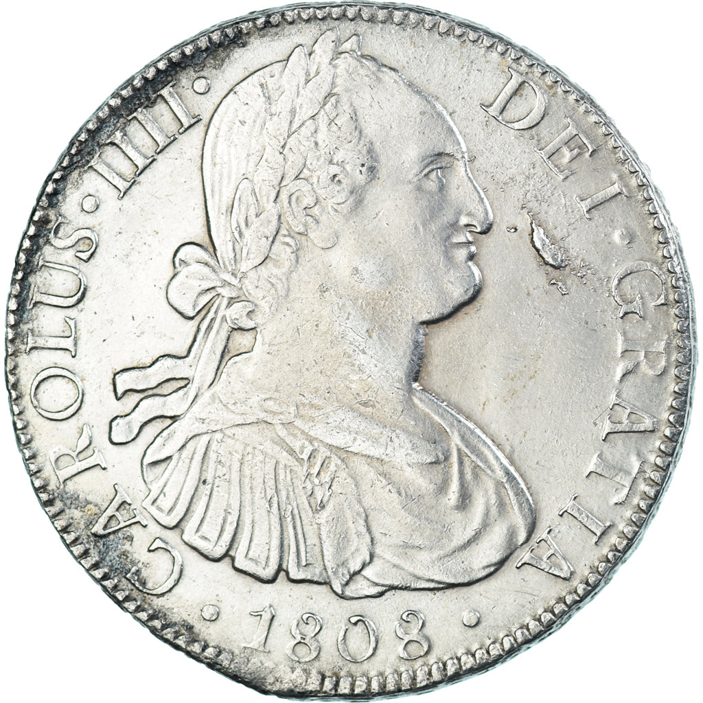 Munten, Spanje, Charles IV, 8 Reales, 1808, Mexico, TH, ZF+, Zilver, KM:109