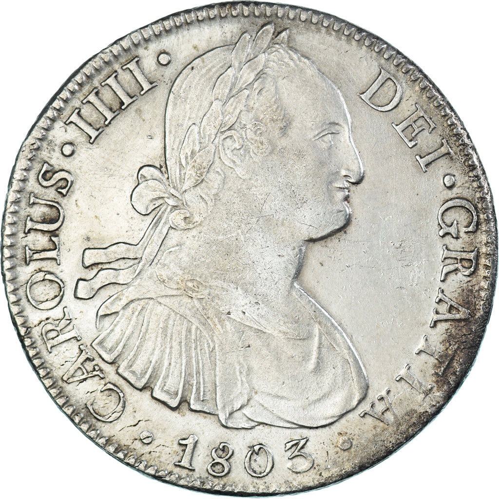Munten, Spanje, Charles IV, 8 Reales, 1803, Mexico, FT, PR, Zilver, KM:109