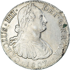 Coin, Spain, Charles IV, 8 Reales, 1807, Mexico, TH, AU(55-58), Silver, KM:109