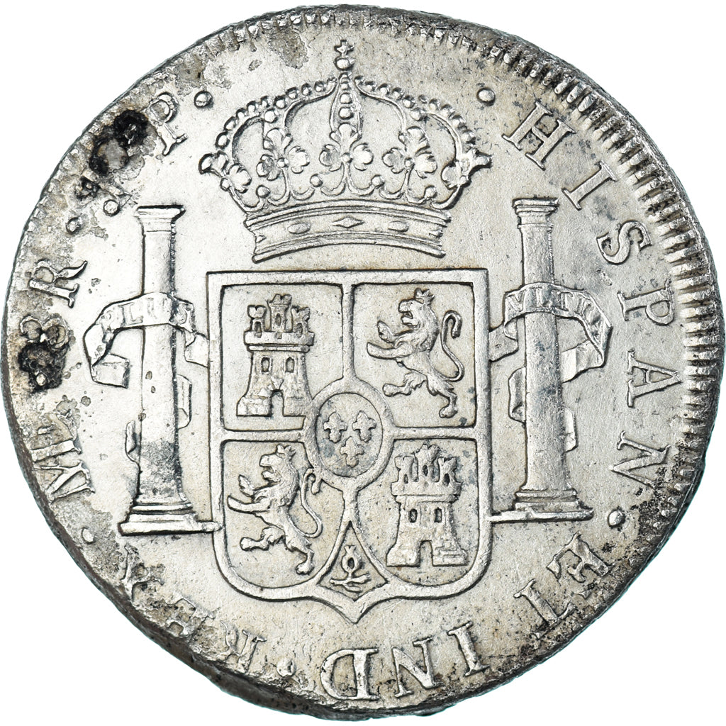 Munten, Spanje, Charles IV, 8 Reales, 1807, Lima, JP, ZF+, Zilver, KM:97